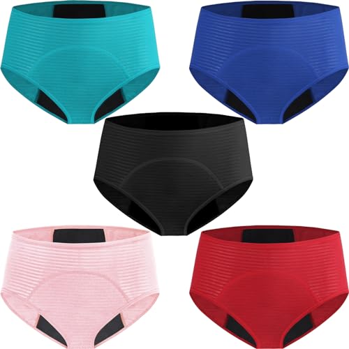 Hellove Womens Cotton Mesh Period Panties Menstrual Leak Proof Underwear Incontinence Protective Briefs(H-9-5-1,Medium) - color: H-9-5-1, size: Medium