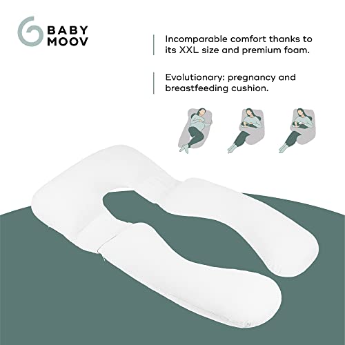 Babymoov XXL B.Love Maternity Pillow - Premium Organic Pregnancy Body Pillow for Sleeping & Side-Sleeping (Oeko-TEX Certified)