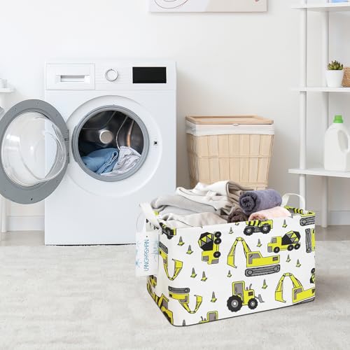 Rectangular Collapsible Storage Basket Nursery Organizer Engineering Car - color: Rec Engineering Vehicle