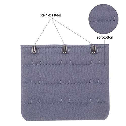 Senkary 40 Pieces Bra Extender 2 Hooks/3 Hooks Bra Band Strap Extensions for Women, 20 Colors