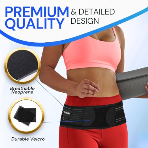 Sacroiliac SI Belt Hip Brace, Adjustable Sciatica Support (Medium)