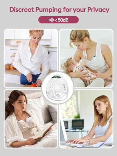 Lulia Breast Pump Hands Free, 4 Mode and 9 Level Wearable Breast Pump
