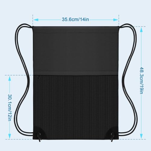 TILYMOL Drawstring Backpack for Sports - Small Gym Bag for Men & Women - color: 1 Pack-black