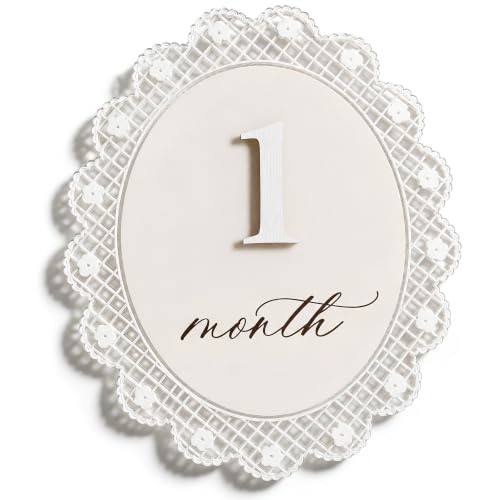 Baby Girl Monthly Milestone Sign Double-Sided (M09) - color: M09