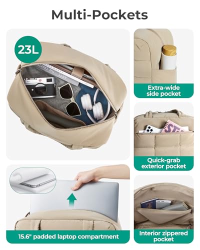 BAGSMART Small Gym Bag for Women, Carry on Travel Duffel Bag - color: Chocolate, size: Medium