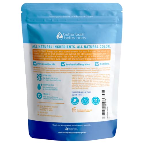 Detox Foot Soak 32 oz with Essential Oils Lemon, Peppermint, and Lavender - size: 32 Ounce (Pack of 1)