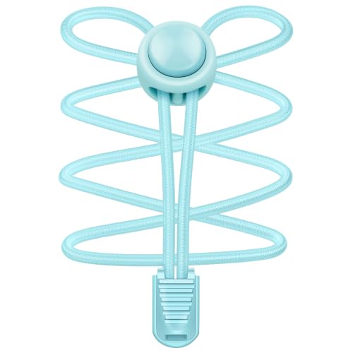 UpUGo Elastic Shoe Laces, No Tie Shoe Laces for All Ages, One Size Fit All - color: Macaron Blue ×1, size: 1 pair