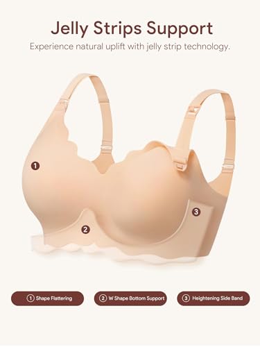 Angelhood Nursing Bras for Breastfeeding 3 Pack Seamless Maternity Bra - color: Black/Blue/Nude, size: X-Large