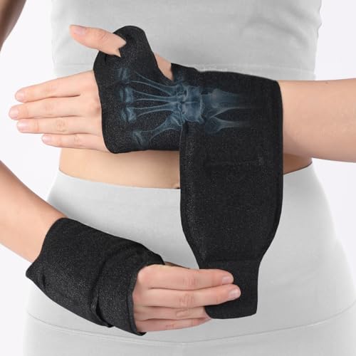 Wrist Ice Pack Wrap - 2 Pack Reusable Hot Cold Therapy Wrist Ice Pack for Carpal Tunnel Relief, Adjustable Wrist Ice Wrap for Swelling, Wrist Pain, Tendonitis & Arthritis Relief - style: 2 Pack Wrist Ice Pack
