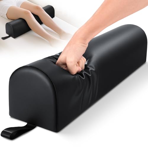 3/4 Round Massage Table Bolster Pillow with Strap Handle, 26 x 6 x 6 In - color: 3/4 Round - Black