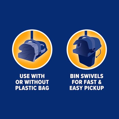 Arm & Hammer Swivel Bin & Rake Dog Pooper Scooper, Includes 2 Waste Bags - size: One Size, style: Swivel and Rake Scooper