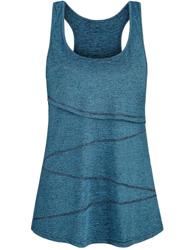 Joymom Maternity Summer Cool Sleeveless Nursing Tank Tops Breastfeeding Shirts - color: 33 Ocean Blue, size: Small