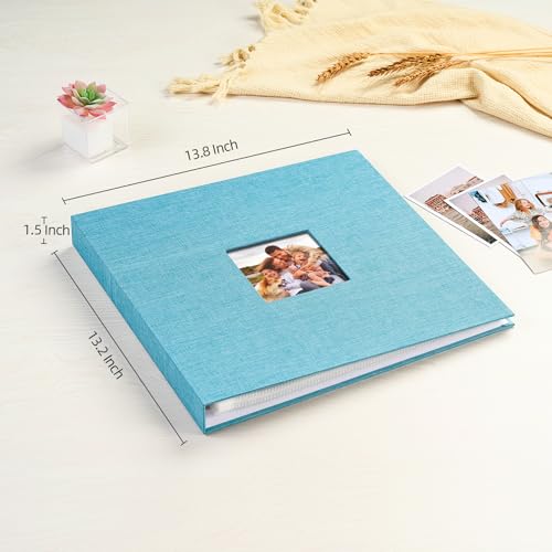 Mublalbum 12x12 Inch 3 Ring DIY Scrapbook Photo Album 80 Pages, Blue - color: Blue, size: 12x12 Inch 80 Pages
