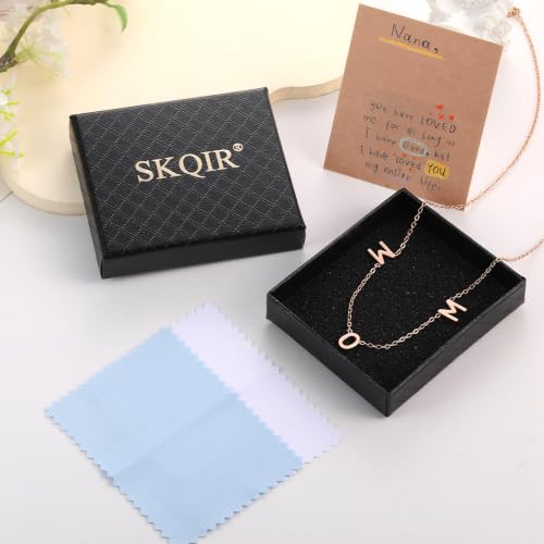 SKQIR Mama Necklaces for Women with Message Card - color: Rose Gold MOM