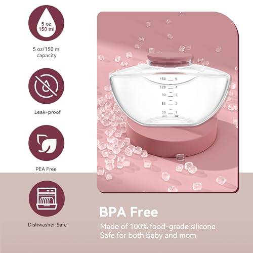 2 Pack Breastmilk Pump Storage Bottles Compatible with Momcozy Upgraded M9, Breast Milk Container, Breastfeeding Essentials, Not Original Mom Cozy Parts - size: 2PCS Full Sets