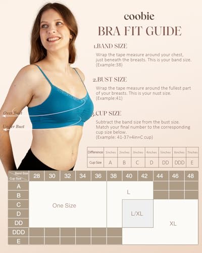 Coobie Lace V-Neck Bra for Women - color: Island Blue, size: One Size