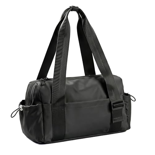 Mini Waterproof Gym Duffel travel Bag for Women(Black) - color: Black