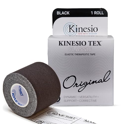 Kinesio Taping - Elastic Therapeutic Athletic Tape Tex Classic - Black, 2 in. x 13 ft - color: Black, size: 2x157 Inch (Pack of 1)
