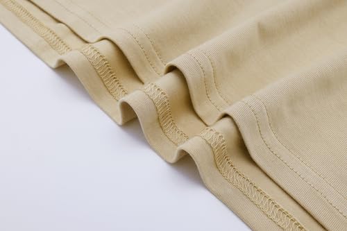 OThread & Co. Women's Long Sleeve T-Shirt Comfy Underscrub Tee Basic Stretch Layer - color: Apricot, size: Large