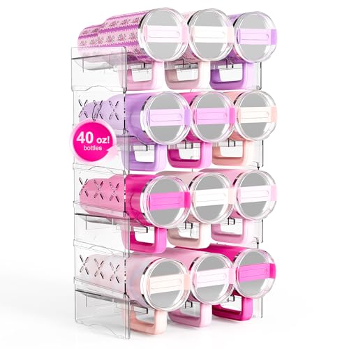 JYPS Water Bottle Tumbler Organizer, Stackable Stanley 40oz with Handle Cup Organizer, Large Tumbler Holder Stanley Cup Accessories for Pantry Kitchen Organizers & Storage(12) - size: 12-Bottle