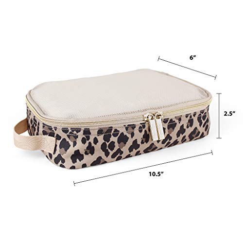 Itzy Ritzy Packing Cubes for Travel, Set of 3 Travel Organizers (Leopard) - color: Leopard