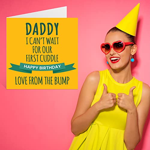 Stuff4 Fun Birthday Card for Dad, First Cuddle - color: Daddy Birthday