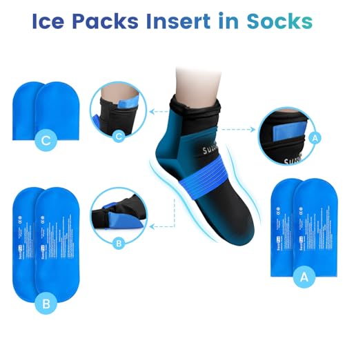 SuzziPad Replacement Ice Gel Packs for Cold Therapy(10-Piece Set), Blue, XL - size: XL, style: Ice Pack Only