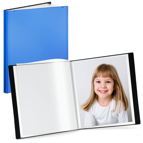 Cranbury Portfolio Binder 8x10, 48 Photos, Clear Sleeves, Blue - color: Blue, style: 8x10 (1 PK)