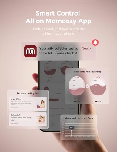 Momcozy Air 1 Wearable Breast Pump,Ultra-Slim with Wireless Charging Case - size: Ultra-Slim Air 1
