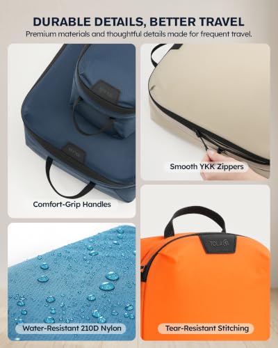 Tolaccea Travel Packing Cubes Set Compression Organizers for 28" Luggage - size: For 28" Luggage