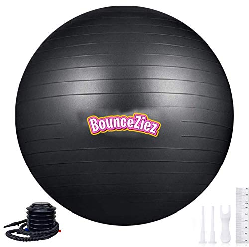 Exercise Ball - Extra Thick, Anti Burst, Stable Yoga Ball Good for Birthing, Core Training & Physical Therapy (Pump Included) - size: 75cm