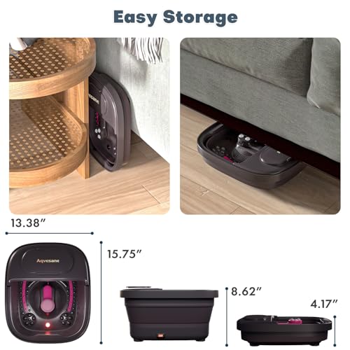 Collapsible Foot Bath, Foot Spa Bath Massager with Heat