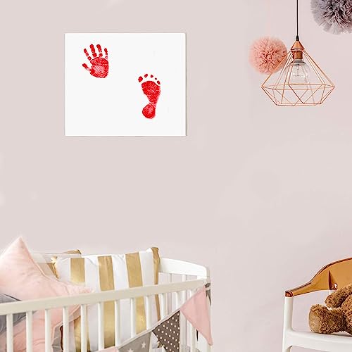 Large Inkless Hand and Footprint Kit, Baby Keepsake, 2-Pack - color: 2 Pack Red