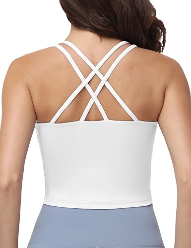 Nursing Tank Tops for Breastfeeding Crop Top - color: White, size: XX-Large