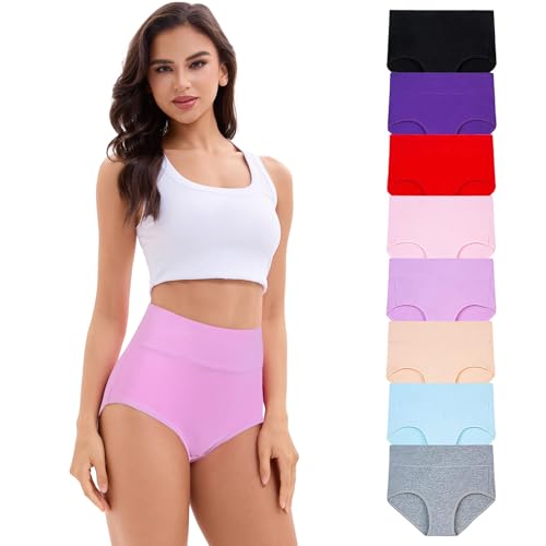 Womens Cotton Underwear Briefs Multipack - color: Brief 04 - 8 Pack - Assorted Colors, size: Large
