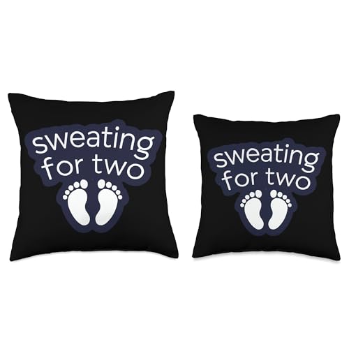 Prenatal Yoga Namaste Meditation Maternity Workout Pregnancy Throw Pillow - size: 18x18