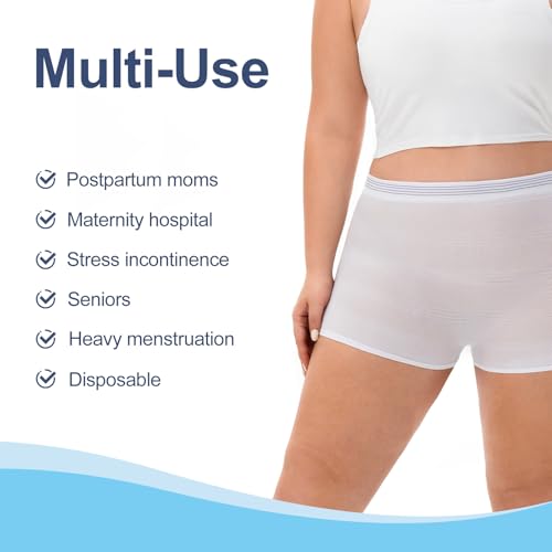 High Waist Postpartum Disposable Underwear for Women (10pk) - size: Small
