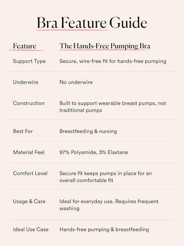 HATCH The Hands-Free Pumping Bra, Designed for Wearable Breast Pumps - color: Sand, size: X-Large
