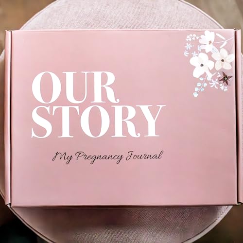 Pregnancy Journal Baby Book – 11” x 8.5” Hardcover Keepsake with Lay-Flat Binding, 3 Sticker Pages, Gift for Expecting Moms, First-Time Mom, Pregnancy Memory Book