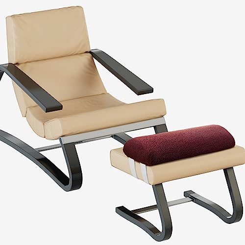 Wesiti Recliner Leg Rest Cushion Footrest Pillow Elevate Feet, Wine Red - color: Wine Red