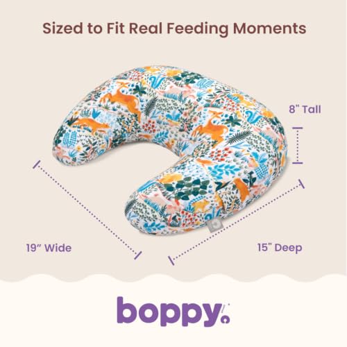 Boppy Nursing Pillow, Safe Ergonomic Breastfeeding & Baby Feeding Support - color: Colorful Forest Animals
