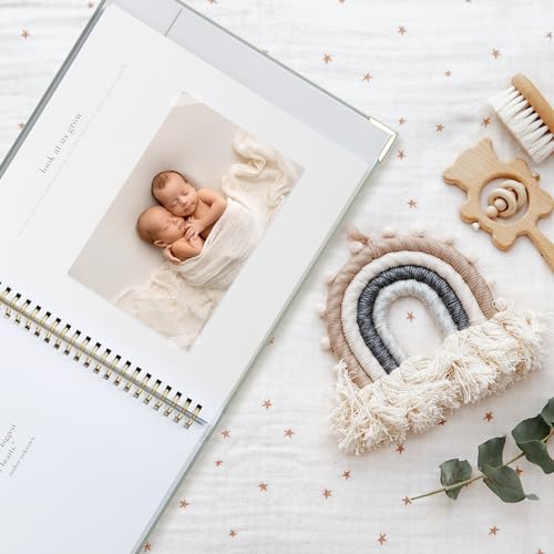Keepsake Baby Memory Book for Boys and Girls - Timeless First 5 Year Book - color: Sage Green