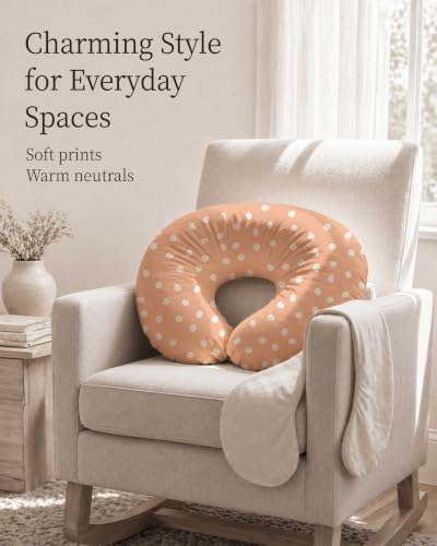 Nursing Pillow Covers 2 Pack, Stretchy Breastfeeding Pillow Covers for Baby - color: Nemo Dots