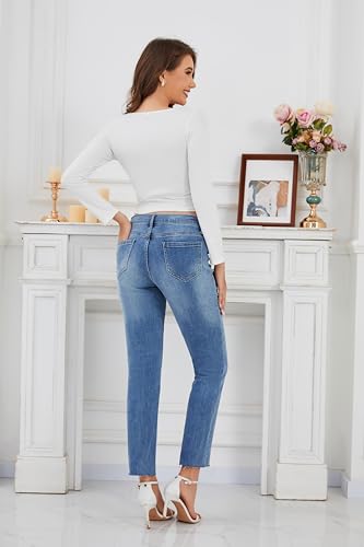 OVRUNS Maternity Jean Under Belly Pregnancy Jean Stretchy Clothes for Women - size: Small