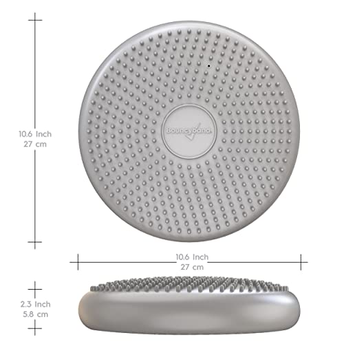 BouncyBand Wiggle Seat, Silver, 1-Pack – Small 10.75” D x 2.5” H - color: Silver, size: Small (Pack of 1)