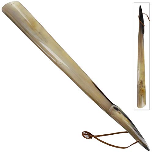 5MOONSUN5 Shoe Horn, Real Horn Handmade, Long Handle, 22'' - size: 23'' horn