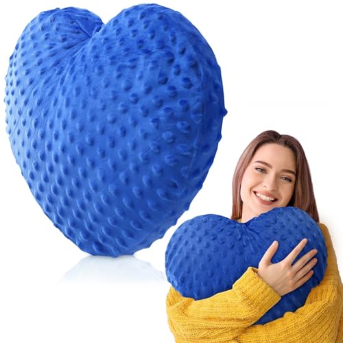 Briwooody Weighted Pillow Glass Bead Calming Body Pillows, Blue - color: Blue