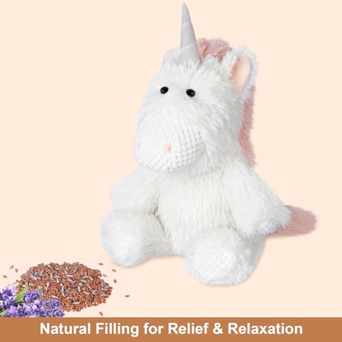 SuzziPals Warmbale Unicorn Stuffed Animal Heating Pad for Period Cramps - style: Unicorn