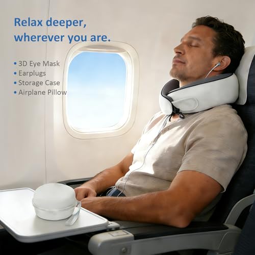 360° Full Support Compact Neck Airplane Pillow for Car, Office