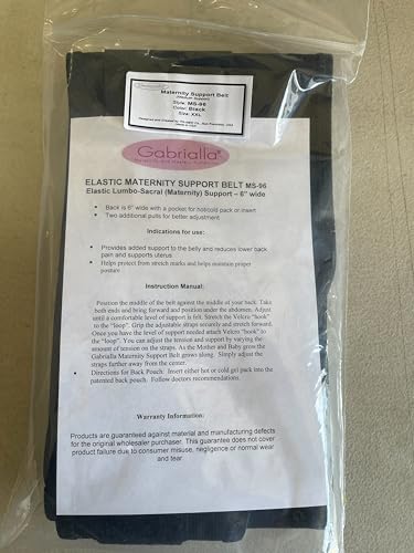 GABRIALLA Pregnancy Belly Band, Made in USA Maternity Support Belt